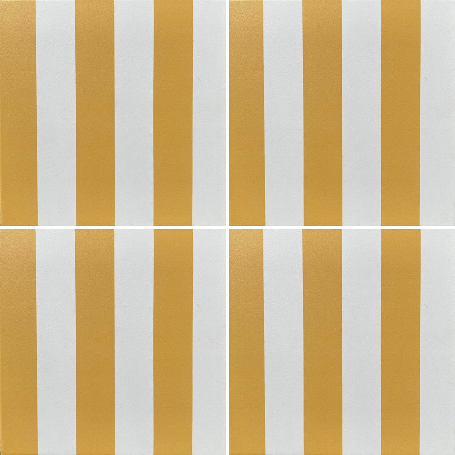 Yellow stripes - Porcelain tile