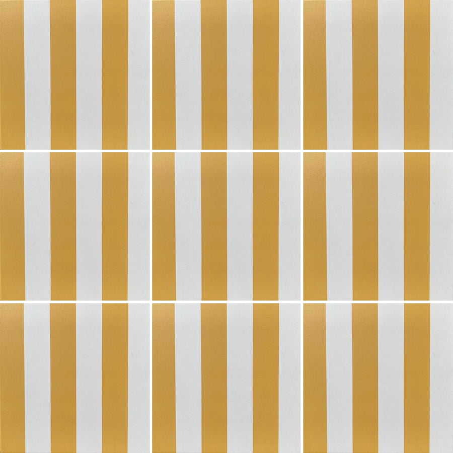 Yellow stripes - Porcelain tile